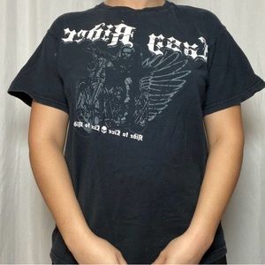 Graphic rocker/punk/biker Tee medium